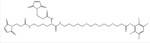 CAS:1426164-53-5，Bis-Mal-Lysine-PEG4-TFP ester