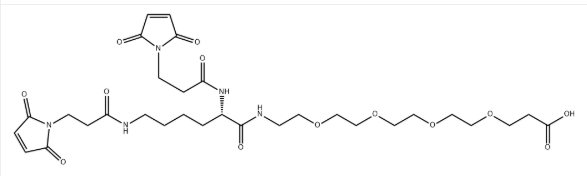 CAS:1426164-52-4，Bis-Mal-Lysine-PEG4-acid
